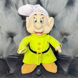 Vintage Walt Disney Dopey Plush 11” Snow White Seven Dwarves Disneyland Tag
